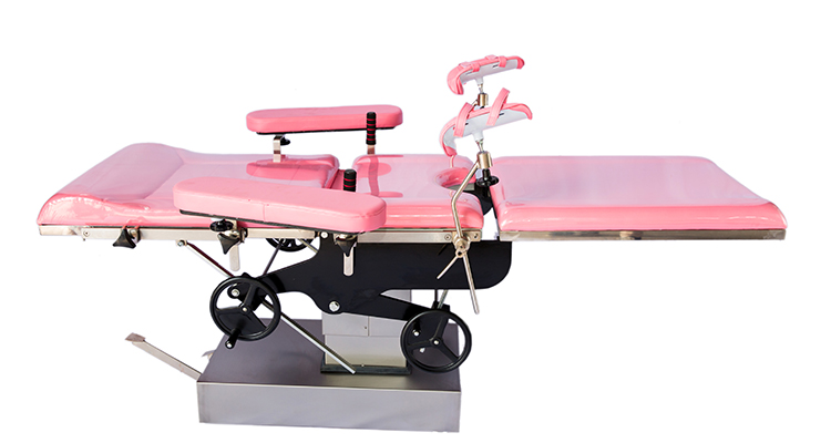 Cama de operaciones ginecológica hidráulica manual Mesa de operaciones Obstetricia Cama de maternidad manual Mesa quirúrgica de parto obstétrico