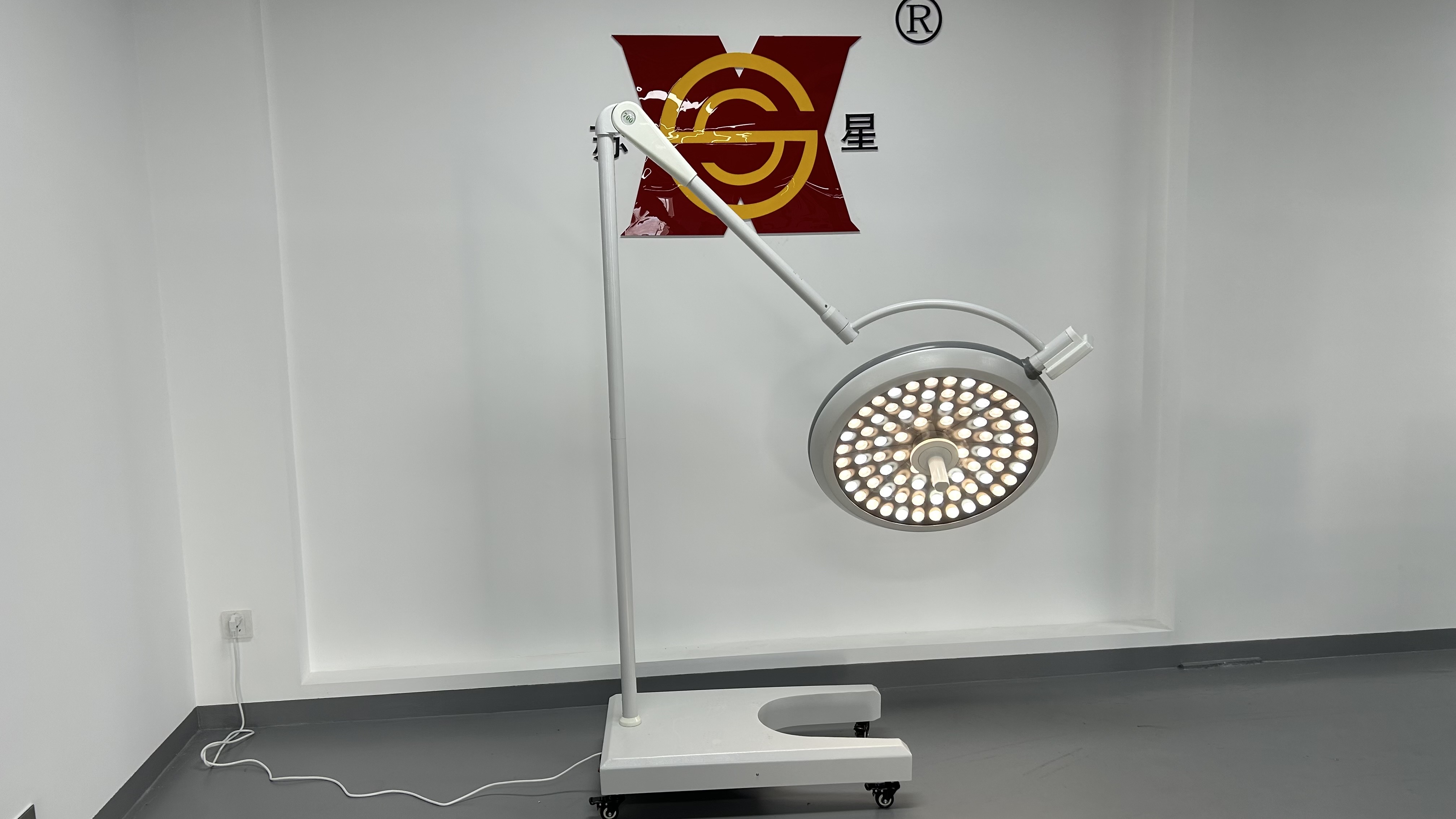 Lámpara de funcionamiento quirúrgica de pie móvil portátil de luz médica económica LED